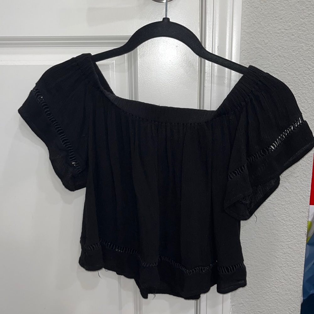 Black Off the Shoulder Top